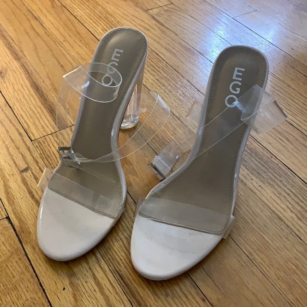 Ego Official PVC clear heels size 9 US/7UK.